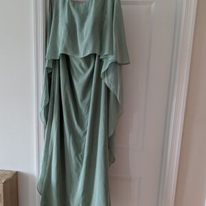 Azazie Sage Green Wedding Dress